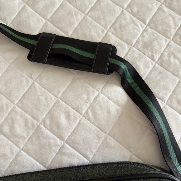 Robert Graham Forest Green Paisley Briefcase - Picture 3 of 12